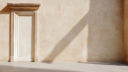 Florence Renaissance Art, a minimalist scene showcasing iconic artworks in a serene setting, emphasizing elegance, simplicity, and the beauty of historical masterpieces.