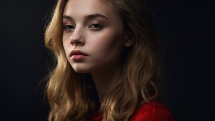 Naklejka premium portrait of a person