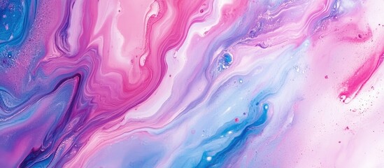 Obraz premium Abstract acrylic background featuring marble style and paint stroke texture Suitable for web and game design this macro image showcases hand painted artistry with a surreal touch