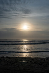 sunset over the sea Huanchacho Perú