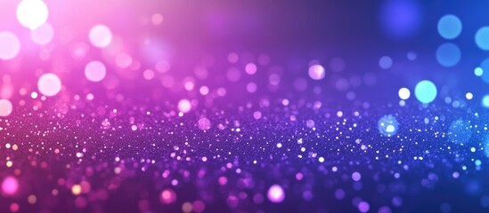Abstract Festive Purple And Blue Backdrop For Events With Bokeh