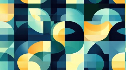 Modern Mosaic Geometric Background Pattern Illustration