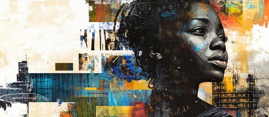 Modern Urban Portrait: A Vibrant Exploration of Cultural Identity and Emotional Depth