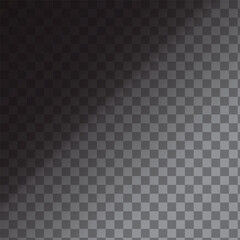 Dark gradient checkerboard. Black and gray squares. Diagonal light transition. Vector background.