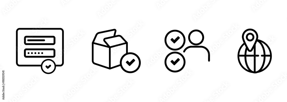 Poster login form test package installation user acceptance test uat and localization software testing icon