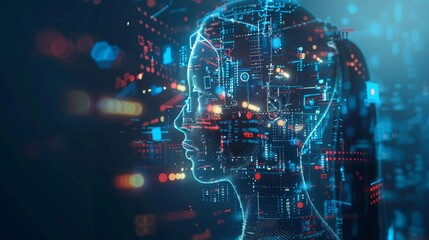 Obraz premium E learning technology concept. AI and machine learning enhance personalised learning. Technology course, teaching, business training. e-learning, online education, education, internet learning. 