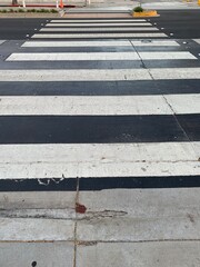 Pedestrian crossing on the street