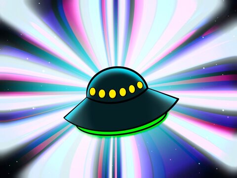 UFO in Hyperspace