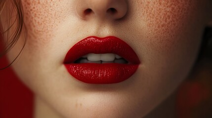 Naklejka premium A creamy lipstick gives a smooth, hydrating texture that feels comfortable on the lips