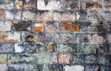 Colourful brickwall texture background abstract,