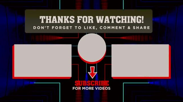 Video outro template 