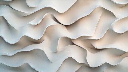 Obraz premium Abstract wavy texture with soft contours and gentle curves, perfect for backgrounds or design projects needing elegance.