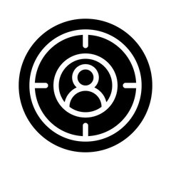 target audience glyph icon