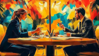 Fototapeta premium Successful project outcomes depend on skilled conflict management.