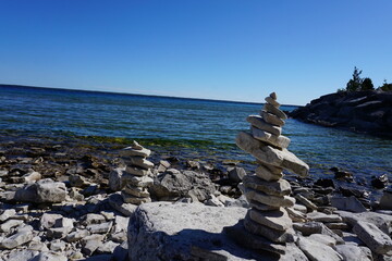 rocks and sea