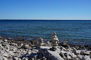 stones on the beach