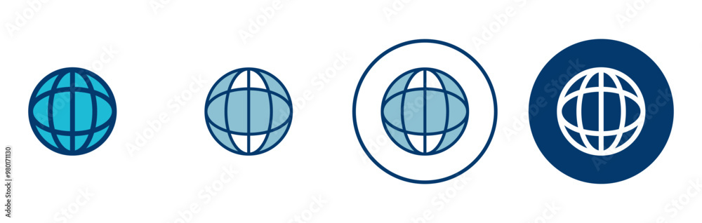 Wall mural web icon vector isolated on white background. website vector icon. internet world vector