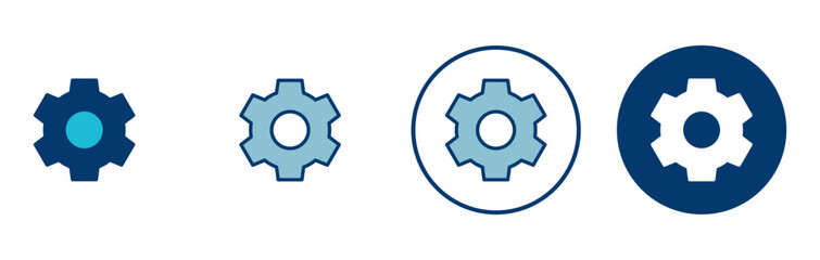 setting Icon vector isolated on white background. setting vector icon. Cog settings Icon Symbol. Gear