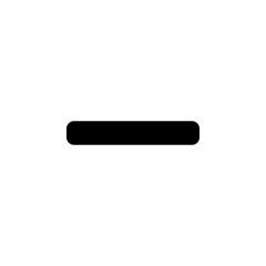 minus, negative solid icon design concept