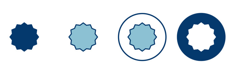 Badge icon vector isolated on white background. Awards icon. Achieve. Stamp