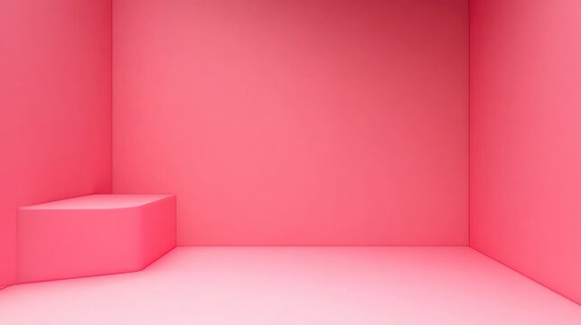 A solid pink background with a bold and continuous color, perfect for making a strong, modern statement.