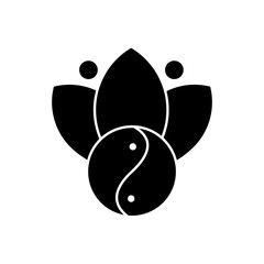 tai chi concept line icon. Simple element illustration. 
tai chi concept outline symbol design.