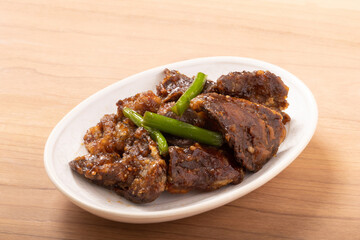 鶏レバー　スタミナ揚げ（にんにく醤油）