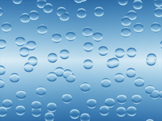 water drops with blue background