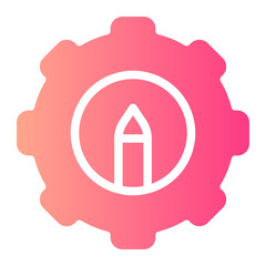 pencil gradient icon