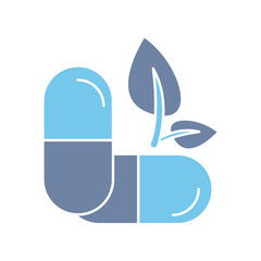 Fototapeta premium herbal medicine concept line icon. Simple element illustration. herbal medicine concept outline symbol design.