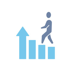 personal growth concept line icon. Simple element illustration. 
personal growth concept outline symbol design.