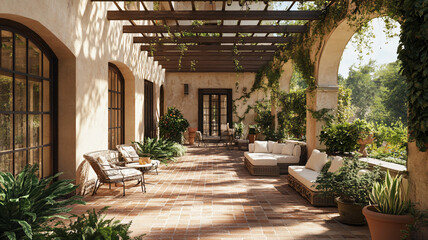 Fototapeta premium courtyard of a church
