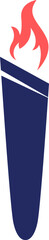 Fototapeta premium Torch Fire Vector Design
