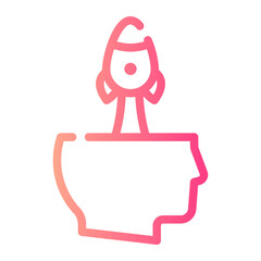 head gradient icon