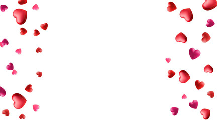 Heart Balloons romantic background with realistic or falling motion. Love, romance, floral spring