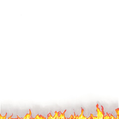 Obraz premium Fire Flame. Transparent background