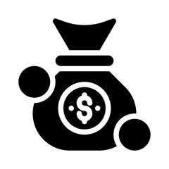 wealth glyph icon