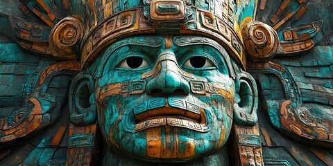 Fototapeta premium aztec god statue