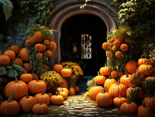 Generous Children in Halloween costumes