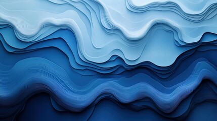 Fototapeta premium Abstract topography background, shades of blue