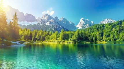 Alps_wColorful_summer_view_of_Fusine_lake._Brigh