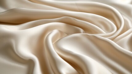 Obraz premium Elegant Draped Silk Fabric Texture - Closeup Photography