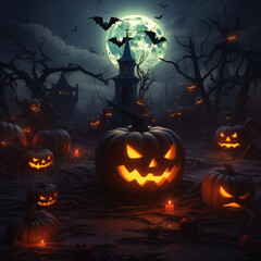 Halloween 3d Elements Isolated for social media post