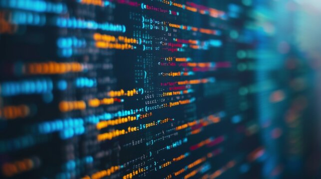 Abstract Programming Code Background: Lines of Code in a Digital World