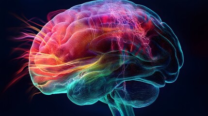 40. Artistic representation of how sensory information is processed in the brain