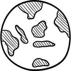 Hand Drawn Globe Doodle