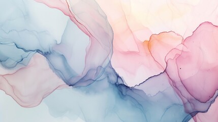 Fototapeta premium Abstract Fluid Art: Pastel Colors & Swirls