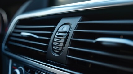 Close Up of a Car's Air Vent: Modern Automotive Design