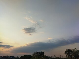 sunset in the clouds