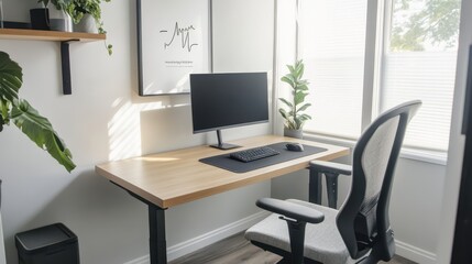 Modern Minimalist Home Office Workspace